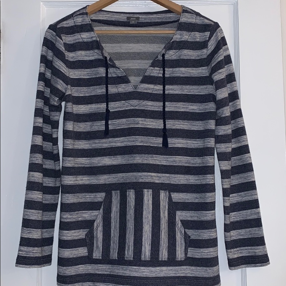 Aerie S/P Boho striped navy beach Top tunic EUC